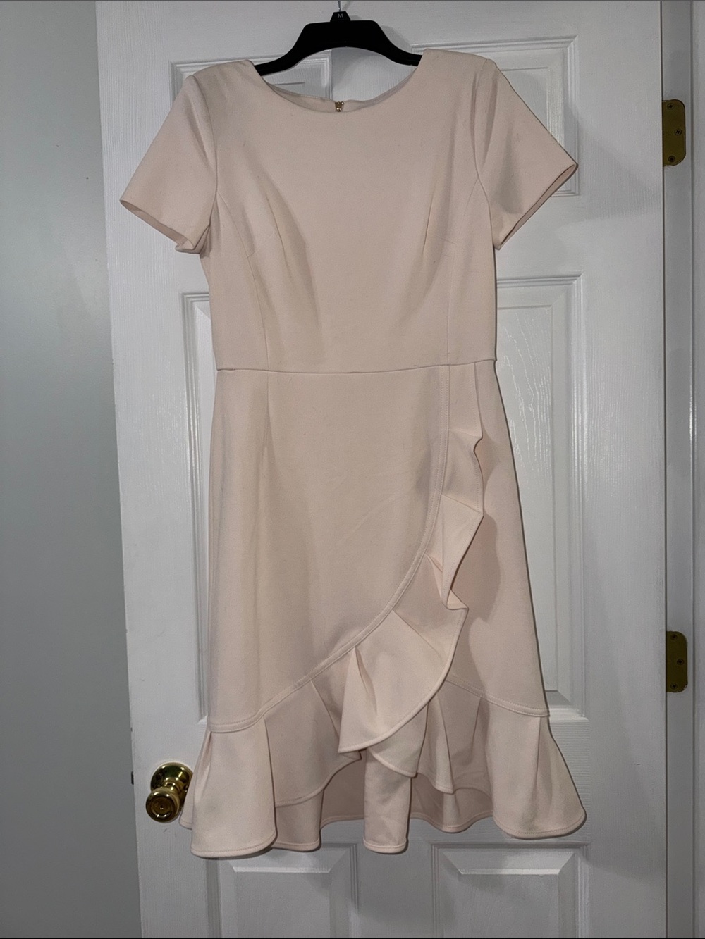 Calvin Klein Light Pink Ruffle Midi Dress
